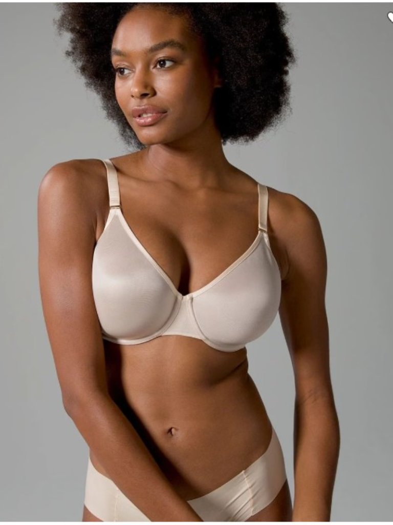Soma Unbelievable Minimizer Nude Pale Cream Sheer Unlined Bra, Size 36c